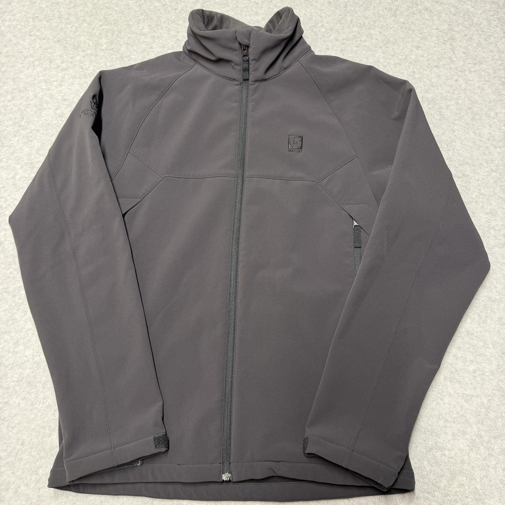 Burton Jacket Mens Medium Gray Softshell Full Zip Hooded Ritz Carlton Lake Tahoe